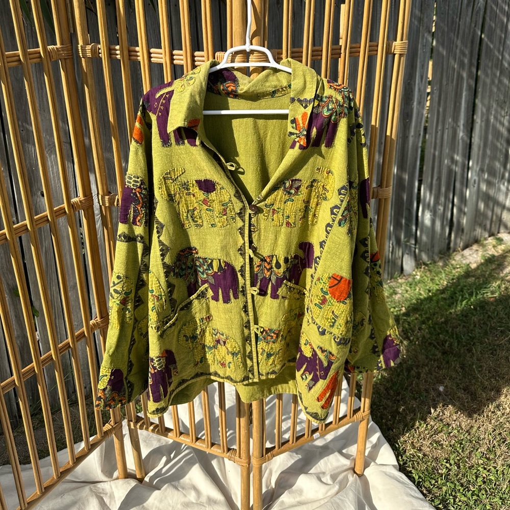 Patchwork army style jacket - Picture 4 of 5